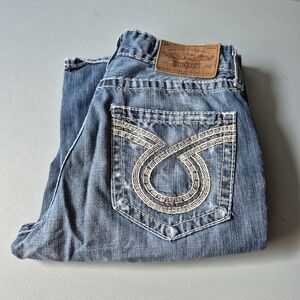 Y2K Big Star Jeans Mens 32R 32x32 Pioneer Boot Bootcut Distressed Cowboy Vtg